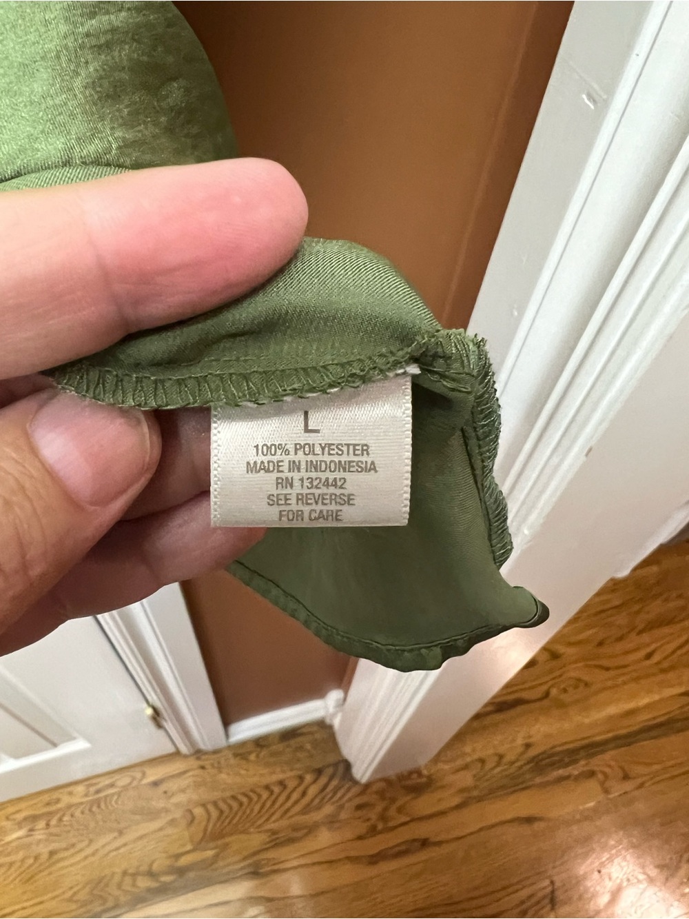 Dress Barn Olive Green Pleated Scoop Neck Blouse - Picture 3 of 4